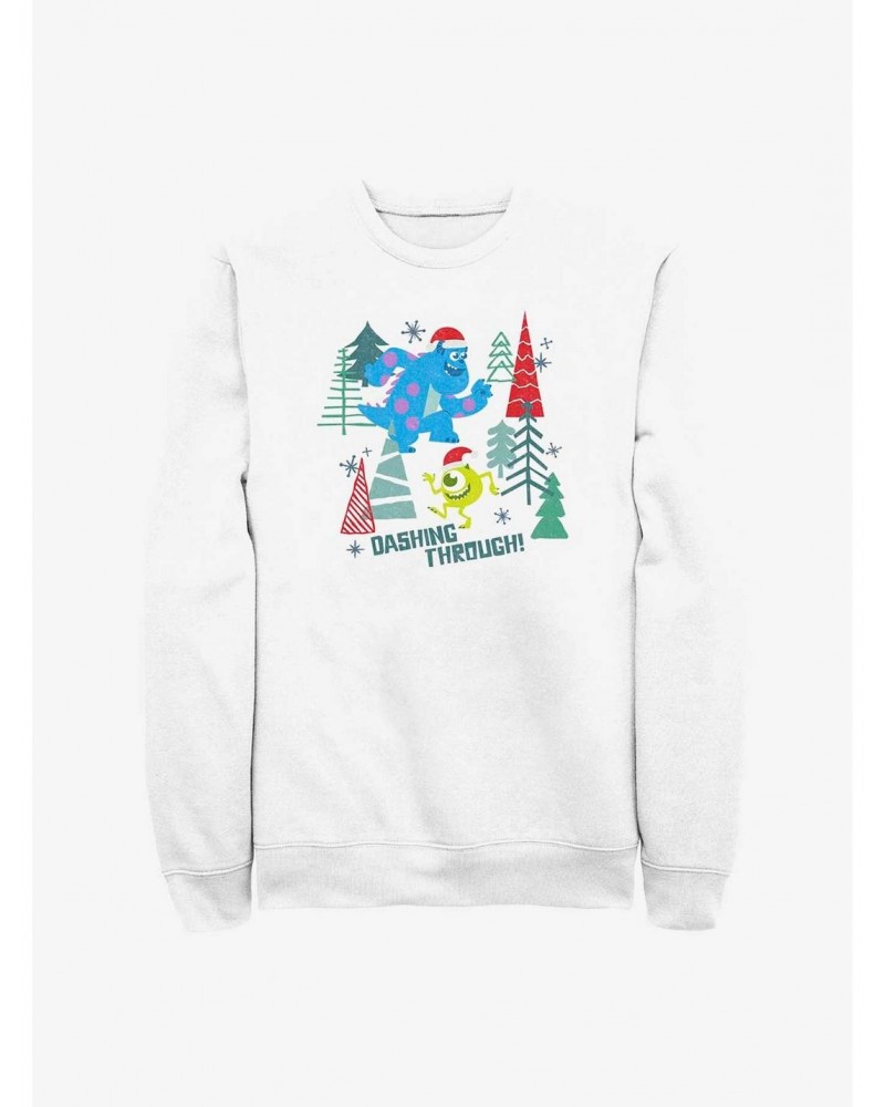 Disney Pixar Monsters University Dashing Through Crew Sweatshirt $16.61 Sweatshirts