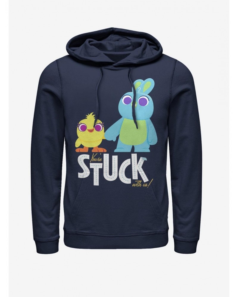 Disney Pixar Toy Story 4 Stuck With Us Navy Blue Hoodie $22.00 Hoodies