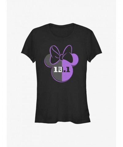 Disney Minnie Mouse 13.1 Half Marathon Ears Girls T-Shirt $11.21 T-Shirts