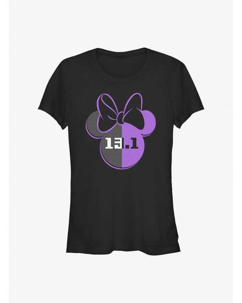 Disney Minnie Mouse 13.1 Half Marathon Ears Girls T-Shirt $11.21 T-Shirts