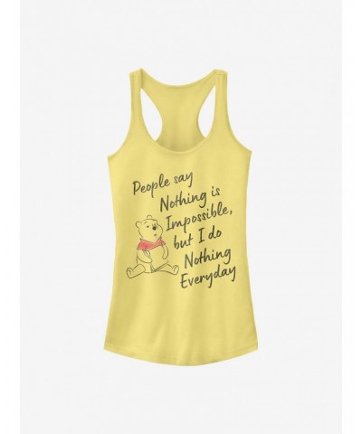 Disney Winnie The Pooh Nothing Is Impossible Girls Tank $8.22 Tanks