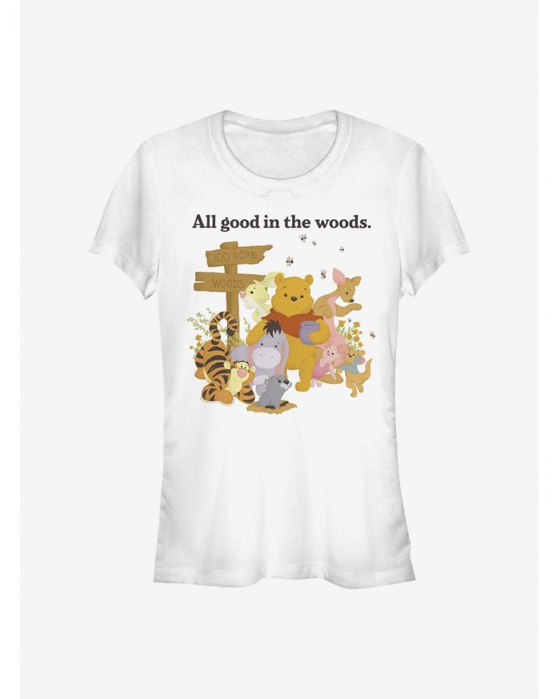 Disney Winnie The Pooh Pooh In The Woods Girls T-Shirt $12.45 T-Shirts