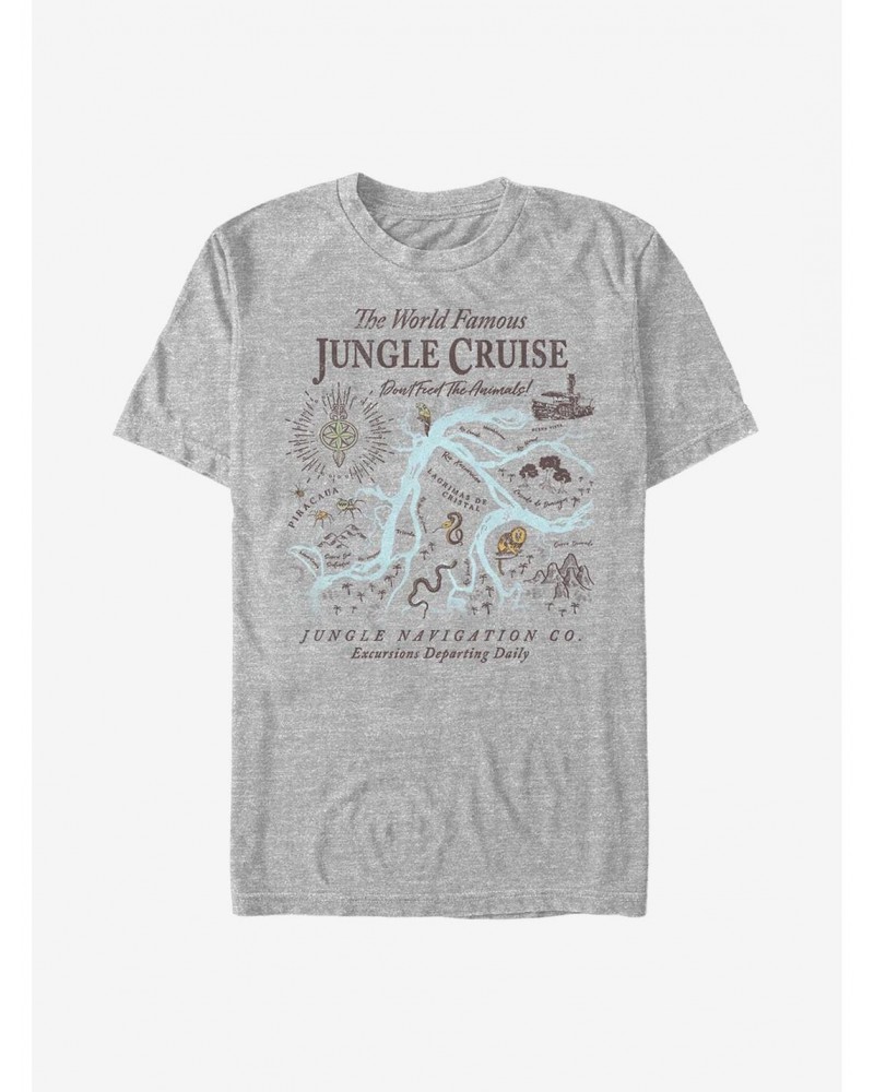 Disney Jungle Cruise Map T-Shirt $7.65 T-Shirts