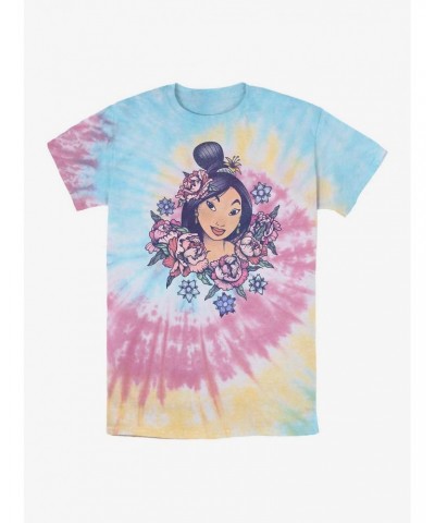 Disney Mulan Floral Mulan Tie Dye T-Shirt $7.77 T-Shirts