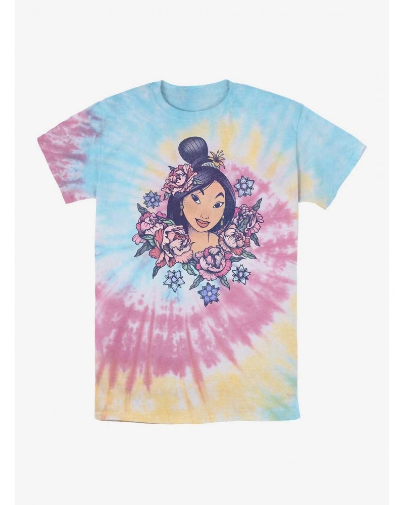 Disney Mulan Floral Mulan Tie Dye T-Shirt $7.77 T-Shirts