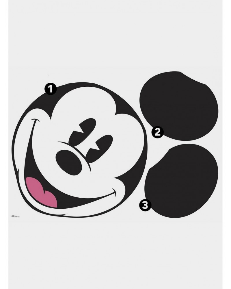 Disney Classic Mickey Head XL Peel And Stick Wall Decal $12.91 Decals