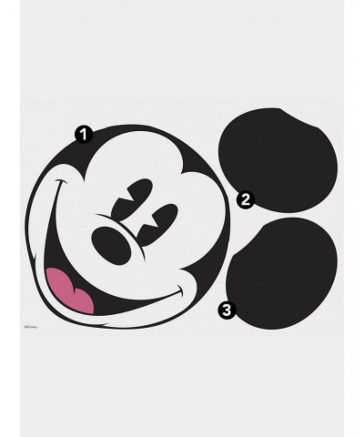 Disney Classic Mickey Head XL Peel And Stick Wall Decal $12.91 Decals