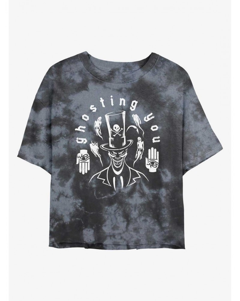 Disney Villains Dr. Facilier Ghosting You Tie-Dye Girls Crop T-Shirt $11.56 T-Shirts