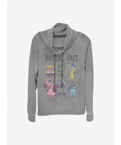 Disney Pixar Inside Out Feels Cowlneck Long-Sleeve Girls Top $17.51 Tops