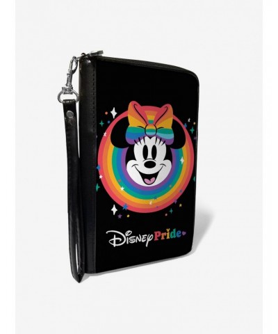 Disney Minnie Mouse Disney Pride Smiling Face Rainbow Zip Around Wallet $13.26 Wallets