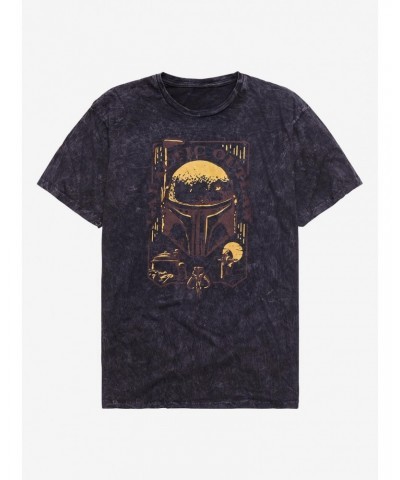 Star Wars The Book Of Boba Fett Wanted Wash T-Shirt $3.64 T-Shirts