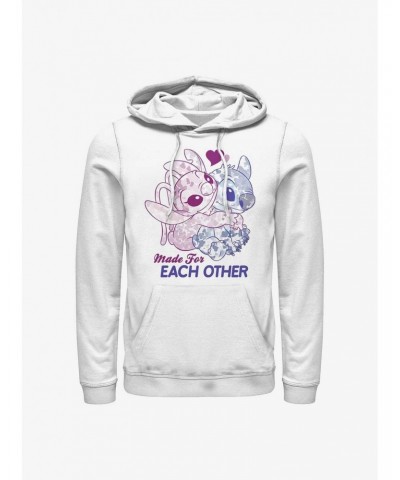 Disney Lilo & Stitch Made For Eachother Hoodie $21.10 Hoodies