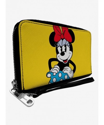 Disney Minnie Mouse Style Smiling Zip Around Wallet $12.57 Wallets