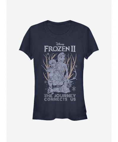 Disney Frozen 2 Sketchy Group Girls T-Shirt $11.70 T-Shirts