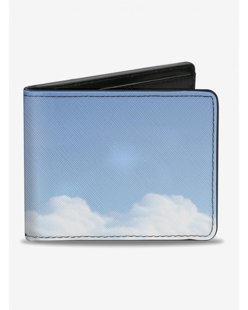 Disney Pixar Up Flying Balloon House Vivid Clouds Bi-fold Wallet $7.32 Wallets