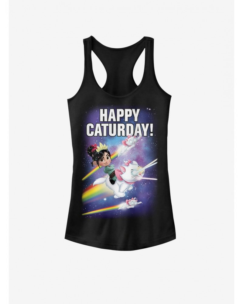 Disney Wreck-It Ralph Happy Caturday Stars Girls Tank $10.10 Tanks