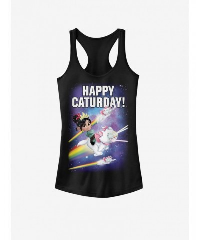 Disney Wreck-It Ralph Happy Caturday Stars Girls Tank $10.10 Tanks