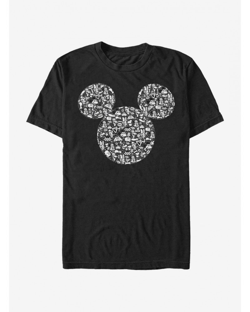 Disney Mickey Mouse Mickey Icons Fill T-Shirt $7.41 T-Shirts