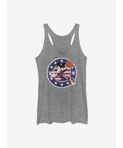 Disney Mickey Mouse Basketball Americana Girls Tank $9.07 Tanks