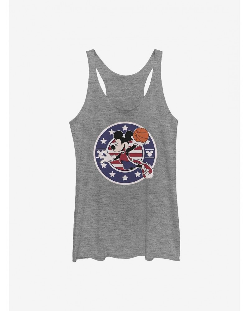 Disney Mickey Mouse Basketball Americana Girls Tank $9.07 Tanks