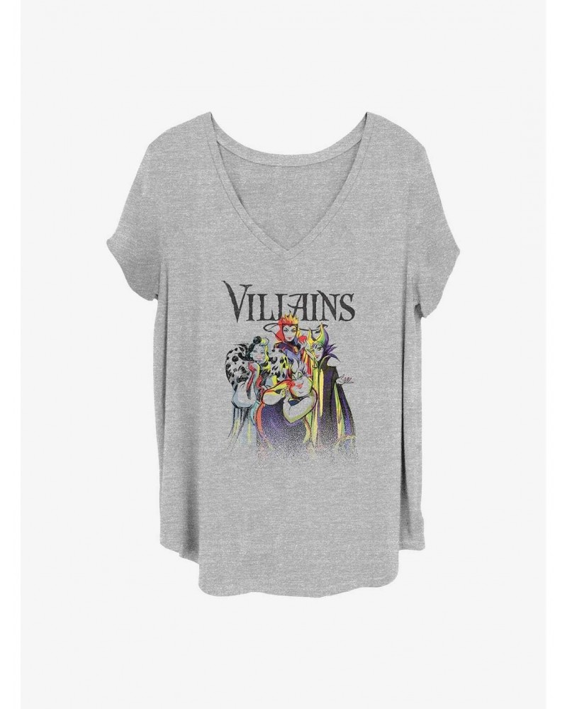 Disney Villains Villain Crew Girls T-Shirt Plus Size $12.72 T-Shirts