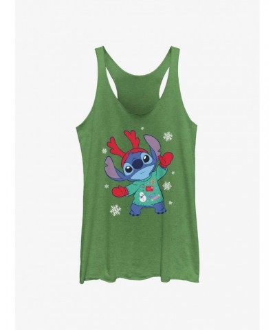 Disney Lilo & Stitch Reindeer Stitch Girls Tank $8.03 Tanks