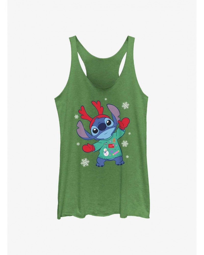 Disney Lilo & Stitch Reindeer Stitch Girls Tank $8.03 Tanks