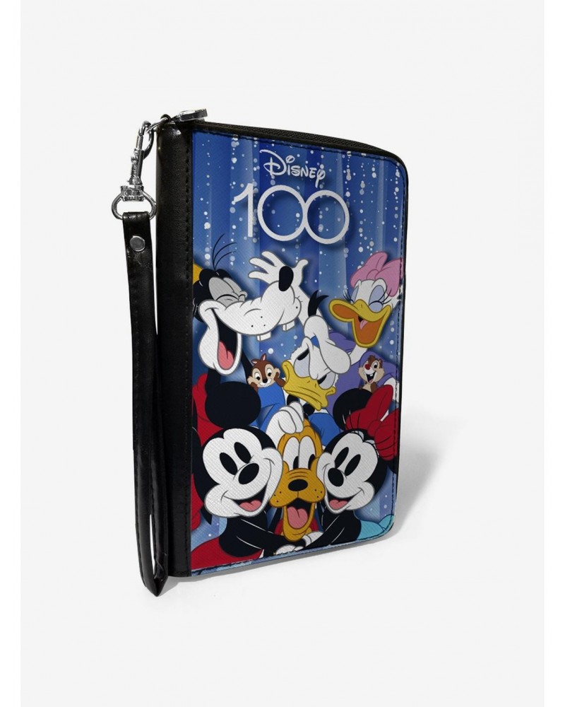 Disney100 Mickey and Friends Photo Booth Pose Blues Zip Around Wallet $13.83 Wallets