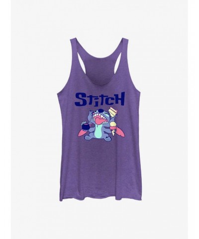 Dsny Lilo Stch Stitch Eat Girls Raw Edge Tank $8.03 Tanks