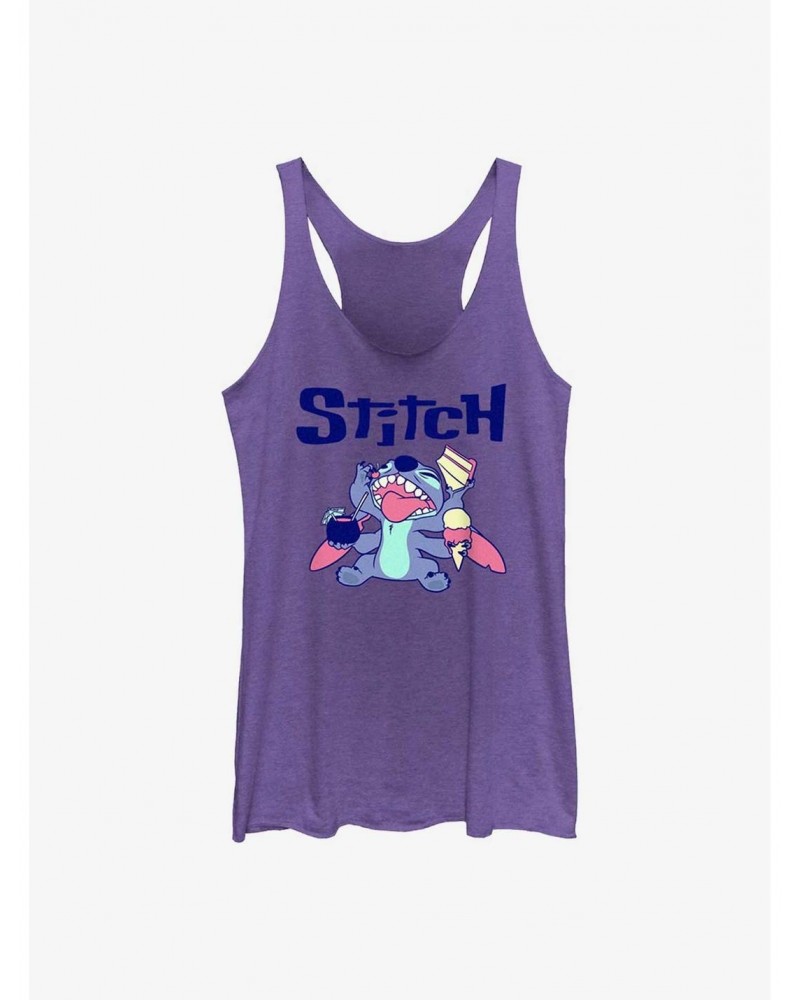 Dsny Lilo Stch Stitch Eat Girls Raw Edge Tank $8.03 Tanks