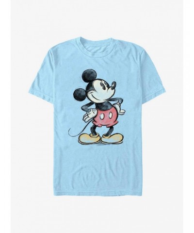 Disney Mickey Mouse Charcoal Sketch Mickey T-Shirt $10.76 T-Shirts