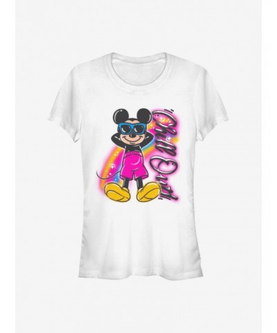 Disney Mickey Mouse Airbrushed Mickey Girls T-Shirt $10.71 T-Shirts