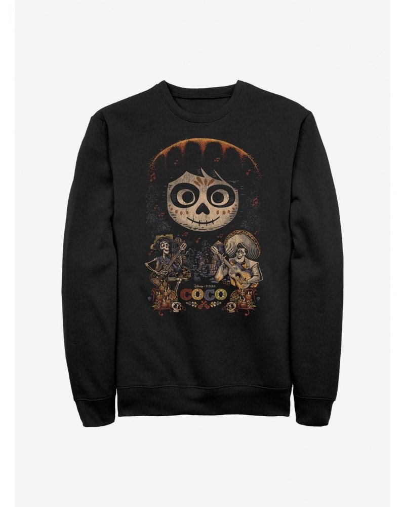 Disney Pixar Coco Poster Crew Sweatshirt $17.71 Sweatshirts