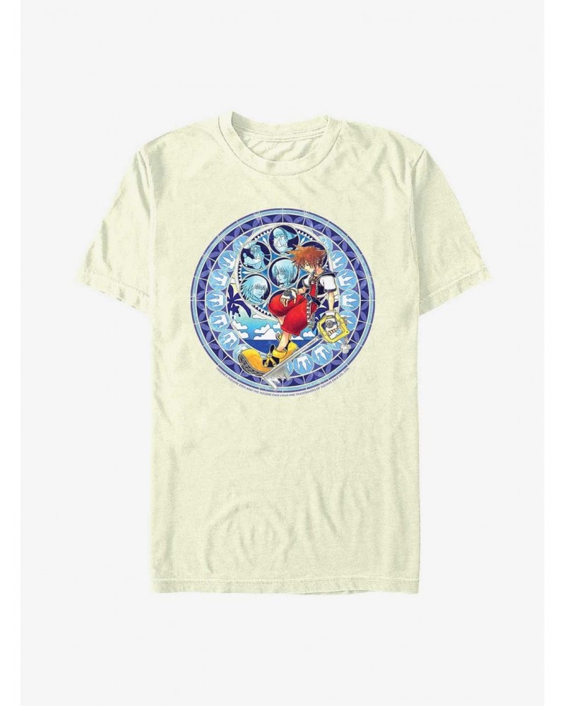 Disney Kingdom Hearts Stained Glass Sora T-Shirt $11.71 T-Shirts