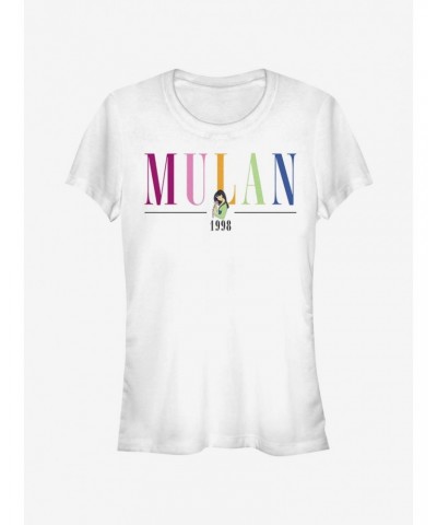 Disney Mulan Colorful Title Girls T-Shirt $8.72 T-Shirts