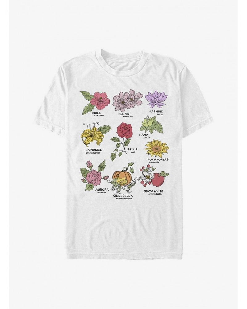 Disney Princesses Flowers For Princesses T-Shirt $11.23 T-Shirts