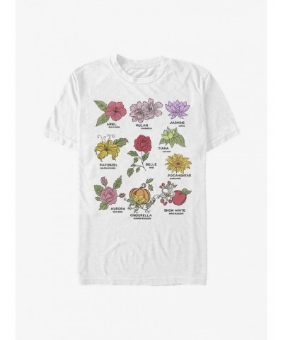 Disney Princesses Flowers For Princesses T-Shirt $11.23 T-Shirts