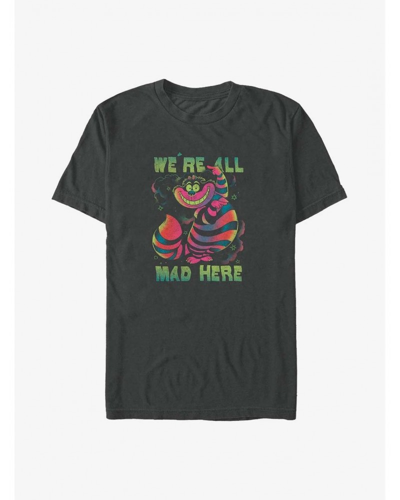 Disney Alice in Wonderland Psychedelic Cheshire We're All Mad Here Big & Tall T-Shirt $11.66 T-Shirts