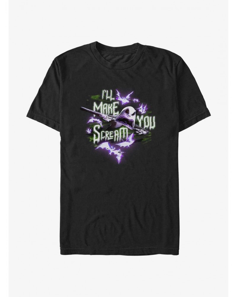 Disney The Nightmare Before Christmas Jack Make You Scream T-Shirt $9.56 T-Shirts