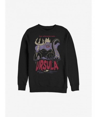 Disney The Little Mermaid Ursula The Sea Witch Crew Sweatshirt $17.71 Sweatshirts