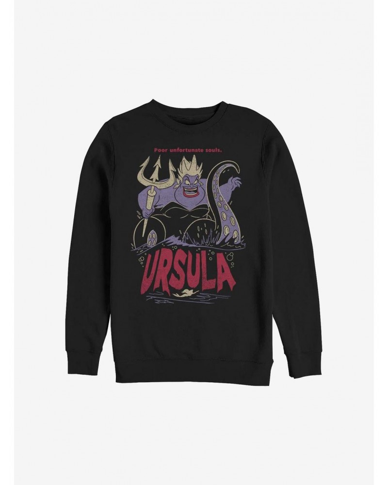 Disney The Little Mermaid Ursula The Sea Witch Crew Sweatshirt $17.71 Sweatshirts