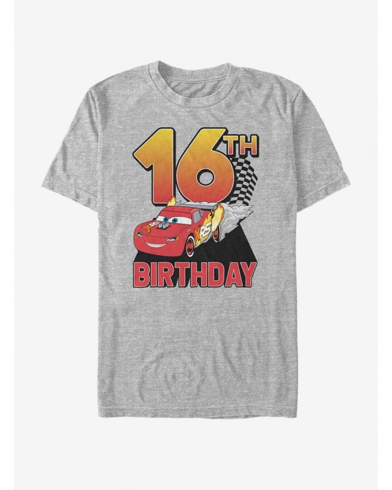 Disney Pixar Cars Lightning Birthday 16 T-Shirt $9.08 T-Shirts