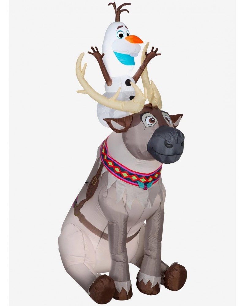 Disney Frozen Olaf Sitting On Sven Scene Large Airblown $62.75 Merchandises