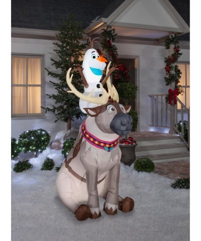 Disney Frozen Olaf Sitting On Sven Scene Large Airblown $62.75 Merchandises