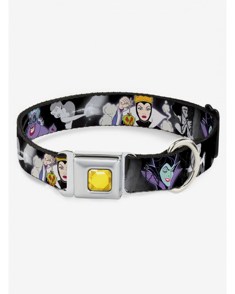 Disney Villains Hexing Scenes Seatbelt Buckle Dog Collar $11.45 Pet Collars