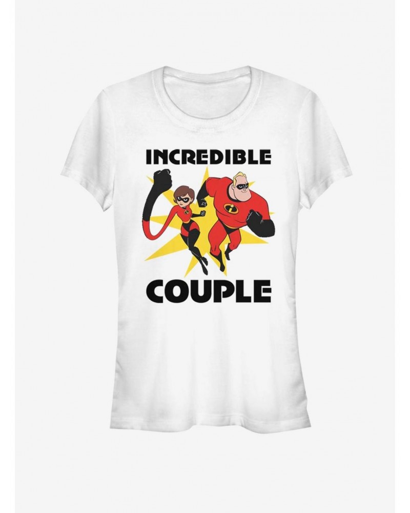 Disney Pixar Incredibles Incredible Couple Girls T-Shirt $9.46 T-Shirts