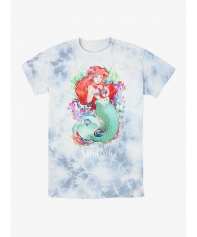 Disney The Little Mermaid Anime Style Ariel Tie-Dye T-Shirt $8.29 T-Shirts