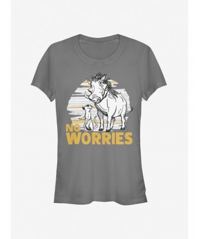 Disney The Lion King 2019 No Worries Club Girls T-Shirt $10.96 T-Shirts