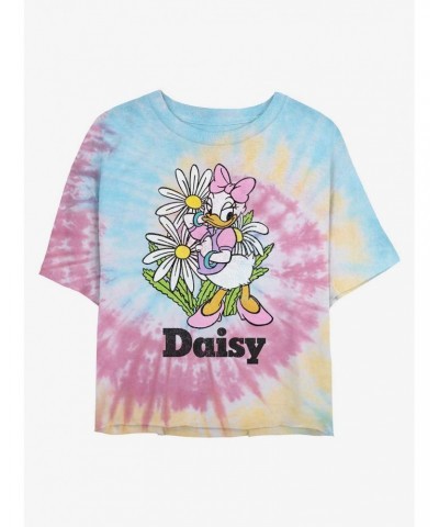 Disney Daisy Duck Daisy Tie Dye Crop Girls T-Shirt $9.15 T-Shirts