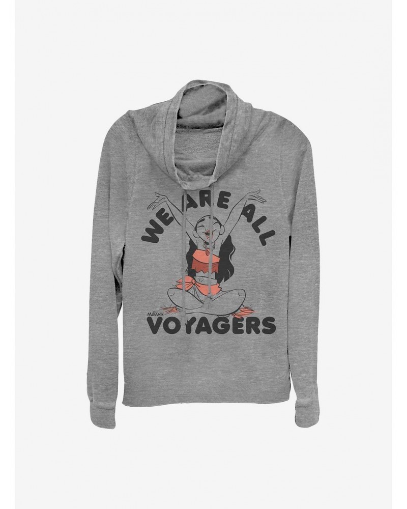 Disney Moana Voyagers Cowlneck Long-Sleeve Girls Top $15.72 Tops